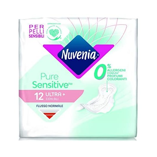 absorbent nuvenia pure sensual u/wings x12