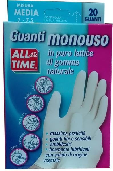 gloves single use medium x 20
