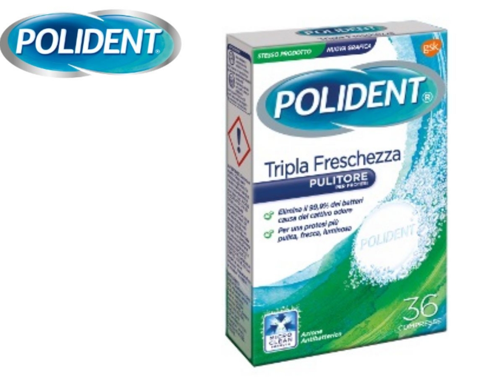 POLIDENT COMPRESSE TRIPLA Fx36