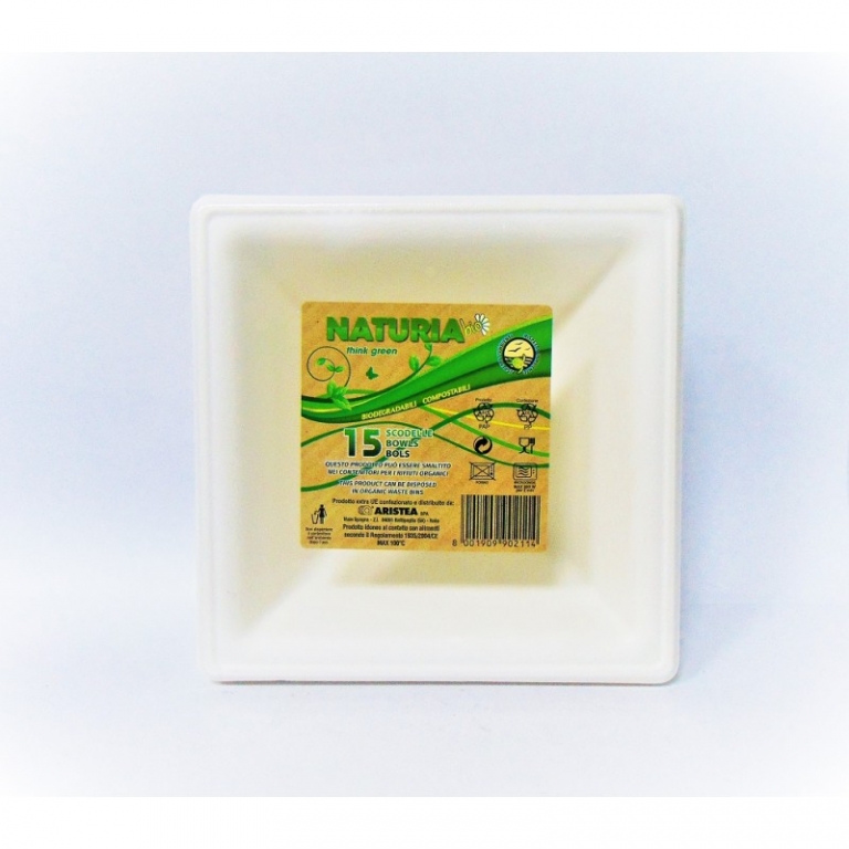 PIATTO 160 QUADRO NATURIA 15 PZ